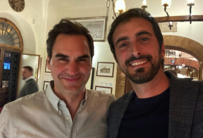 Federer a Roma conferma che.... No, scherziamo: non sarà il supercoach di Berrettini