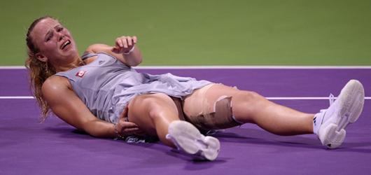 Wozniacki, gioia e dolore