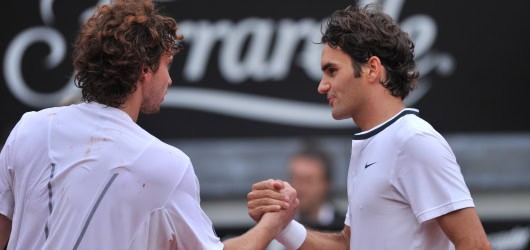Choc a Roma, fuori Federer