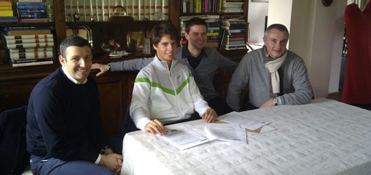Filippo Baldi firma con Babolat