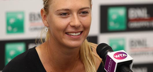 Sharapova: “A Roma per vincere”