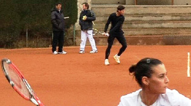 Rafa e Fla in campo