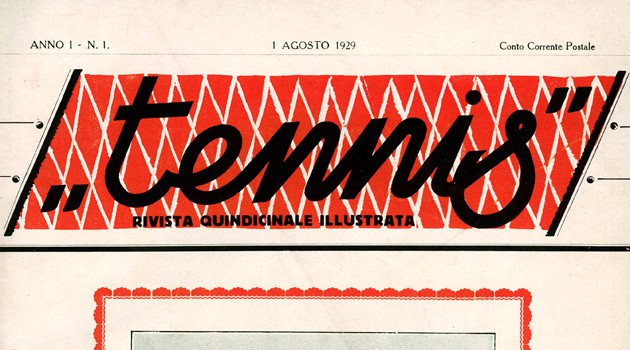 1929 – Esce il numero 1 di “Tennis”