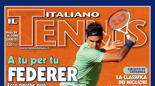 Un aperitivo con Federer su Il Tennis Italiano di giugno