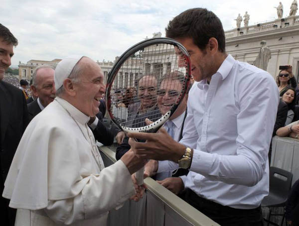 Del Potro incontra Papa Francesco