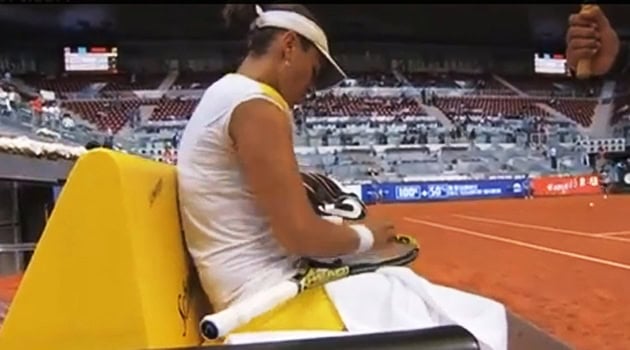La Medina danneggia le palle, contro la Williams
