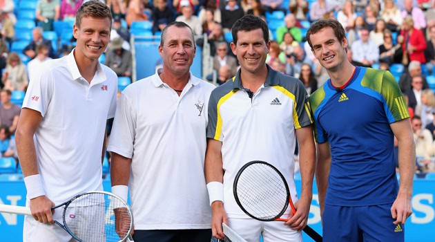 Murray colpisce Lendl ed esulta