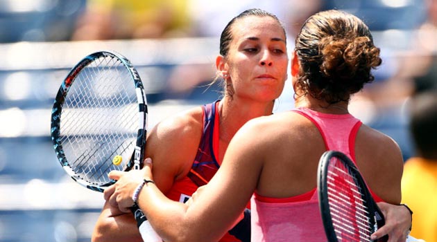 Pennetta show, Errani sconfitta