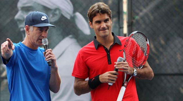 E Federer si vendica di McEnroe…