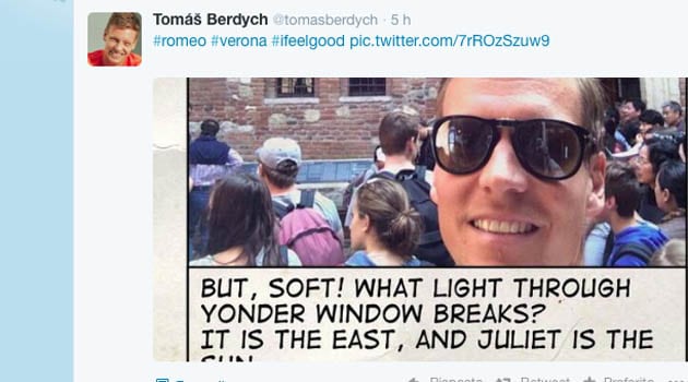 Berdych cerca Giulietta a Verona, Wawrinka paga…