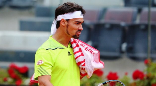 Disastro Fognini, solo Bolelli avanti
