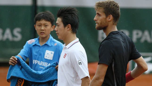 Nishikori non si rialza