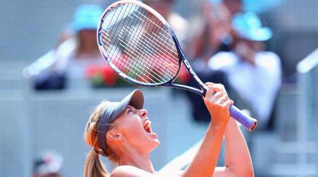 Grinta Sharapova, Madrid è sua