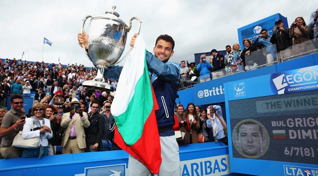 Dimitrov, primo trionfo sull’erba