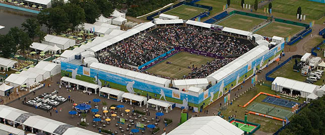TV con vista Wimbledon