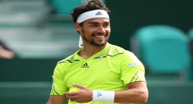 Fognini, Capodanno con esibizione
