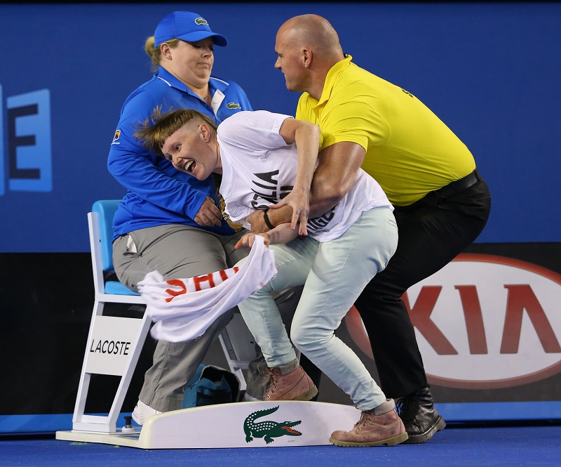 Invasione di campo durante la finale di Melbourne