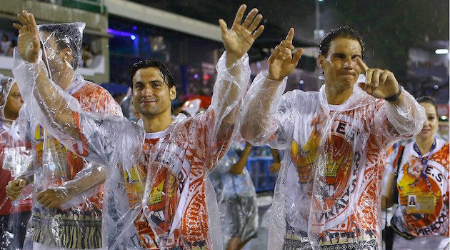 Nadal, Ferrer e Kuerten a ritmo di samba