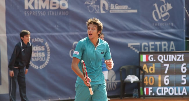 Quinzi non si ferma, avanti anche Cecchinato e Fabbiano