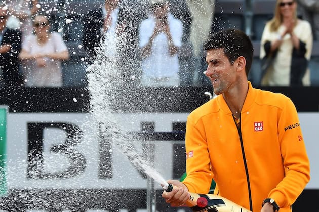 Djokovic brinda al 4° Roma