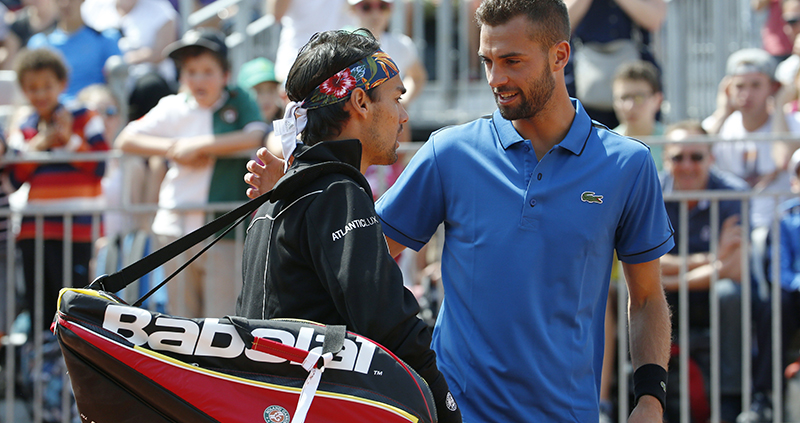 Fognini tradito dal servizio… in camera