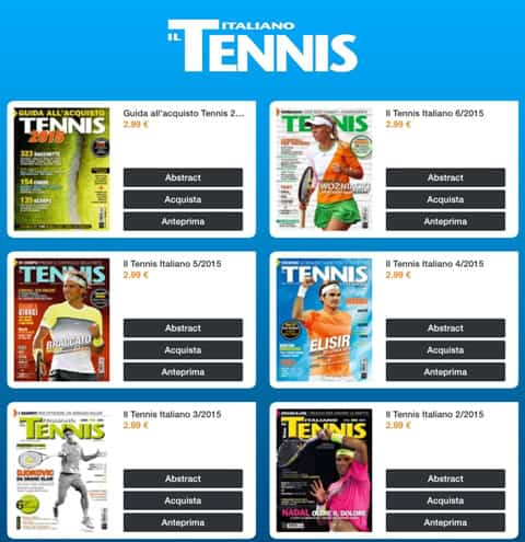 Il Tennis Italiano in digitale a 2,99 euro