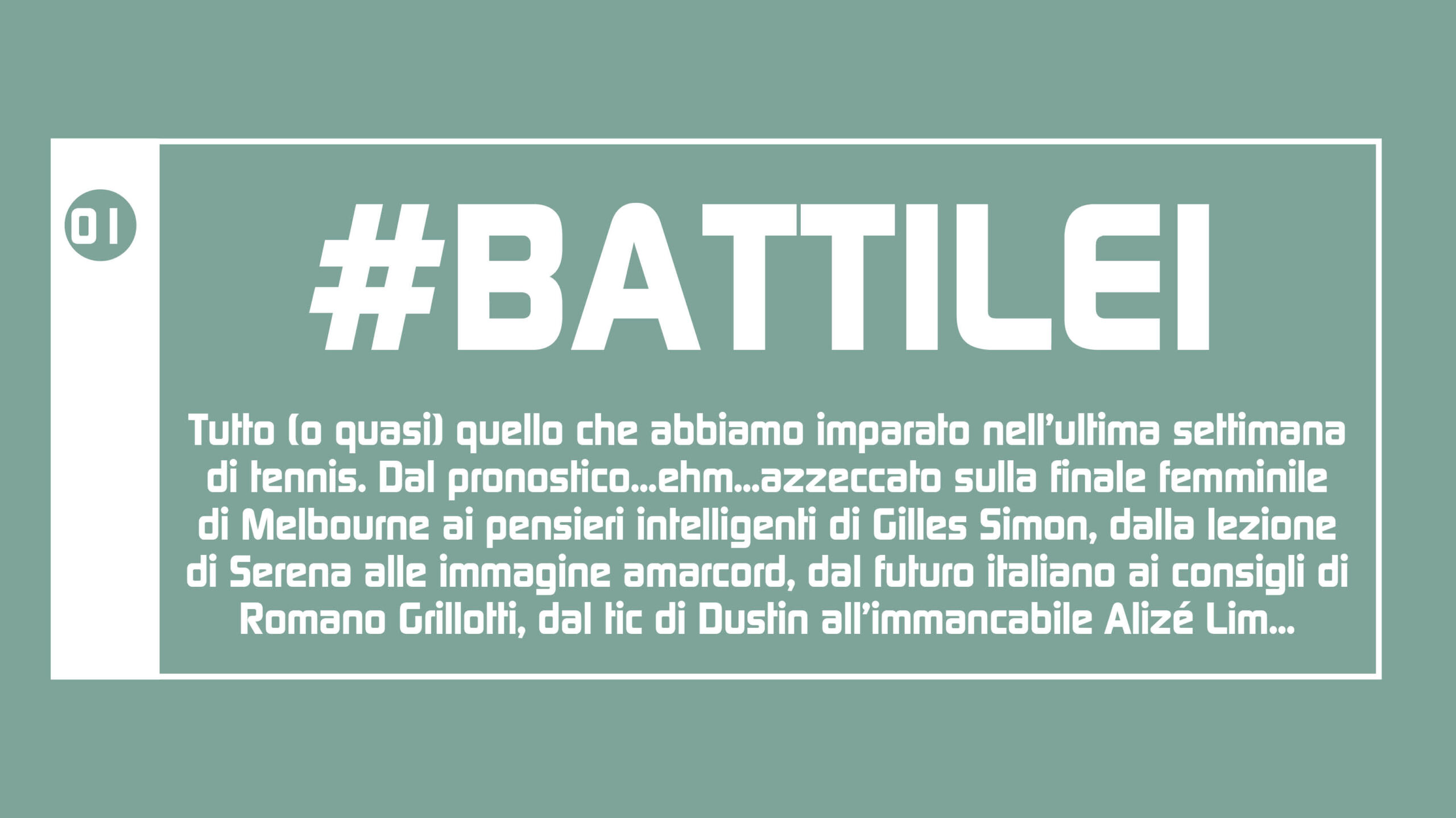 #BATTILEI / 01