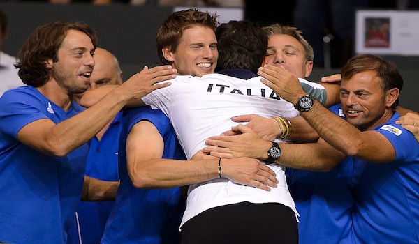 Coppa Davis, Fognini fuori per infortunio. Dentro Cecchinato