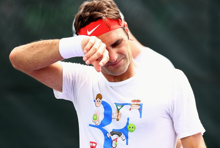 I Federer si allenano…