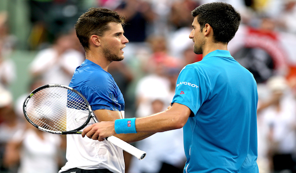 Thiem convince ma spreca contro Djokovic