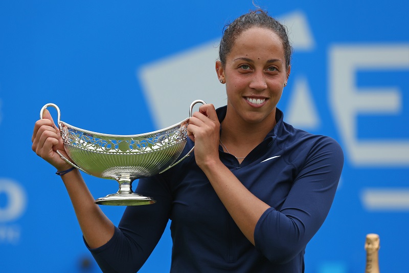 Profumo di erba per Madison Keys
