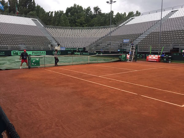 Coppa Davis, il maltempo fa slittare gli incontri