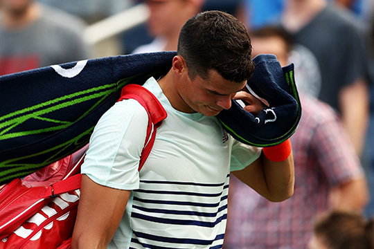 Raonic e il fisico non vanno d’accordo (di nuovo)