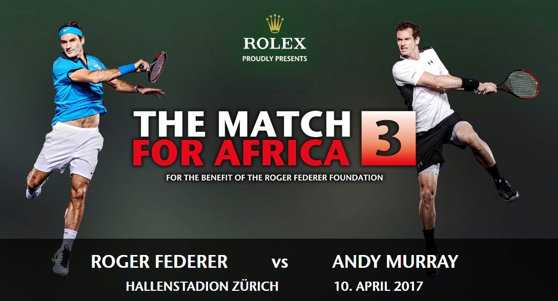 Federer-Murray per l’Africa a Zurigo