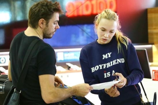 Non è male essere la fidanzata di Wawrinka, vero?