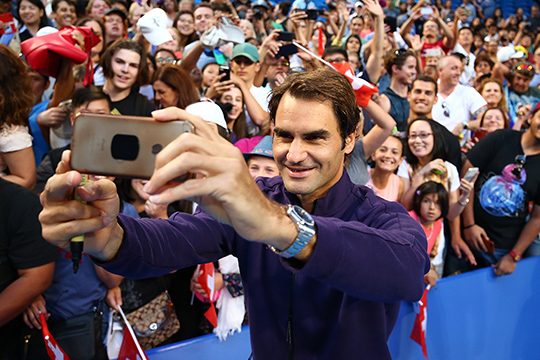 Effetto Federer a Perth: in 6.000 per un allenamento