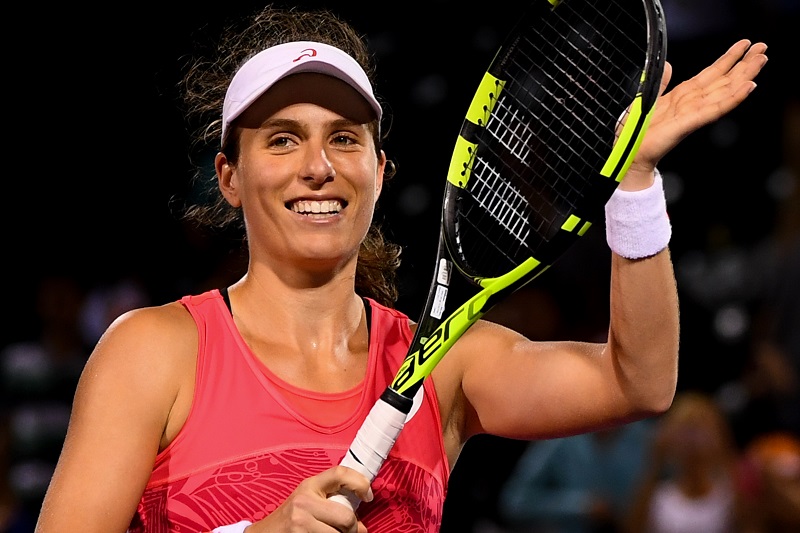 Johanna Konta rovina la festa di Venus