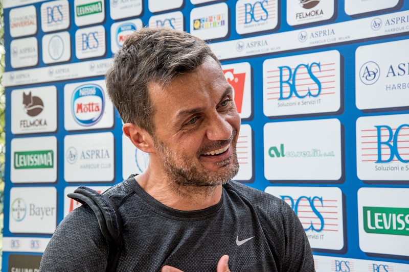 Paolo Maldini tennista per un giorno