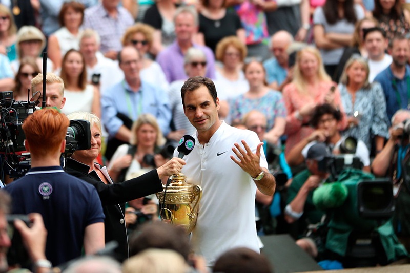 Il record mancato da Roger Federer…è in TV