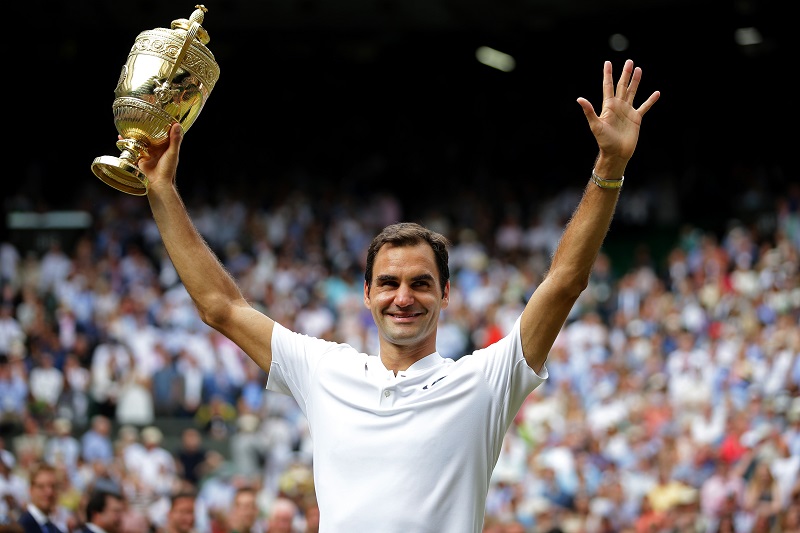 Federer sale sull’ottovolante