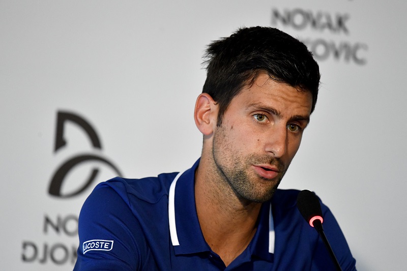Djokovic non ha ancora ripreso a palleggiare