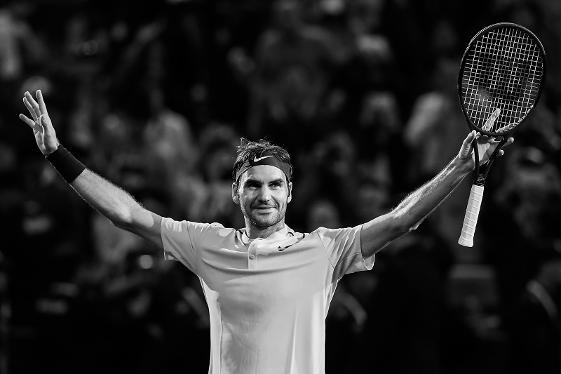 Federer, quindici traguardi in un solo torneo
