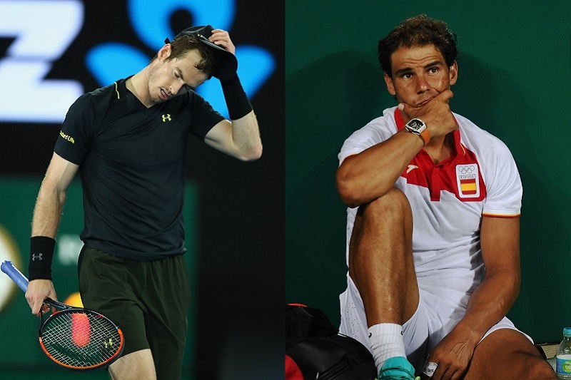 Il giallo di Murray e le difficoltà di Nadal