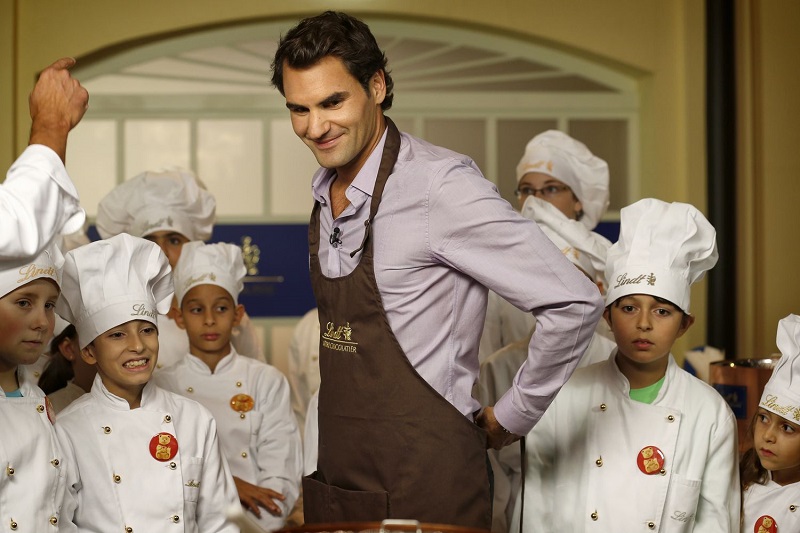 Venti milioni di cioccolata per Roger Federer