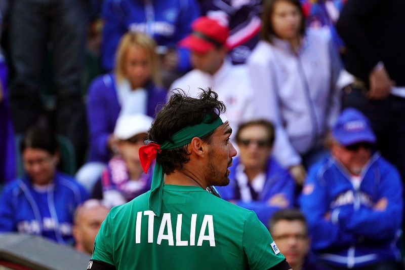 Anche contro la Francia, è l’Italia di Fabio Fognini