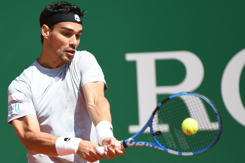 Manca il rovescio, Fognini saluta il Principato
