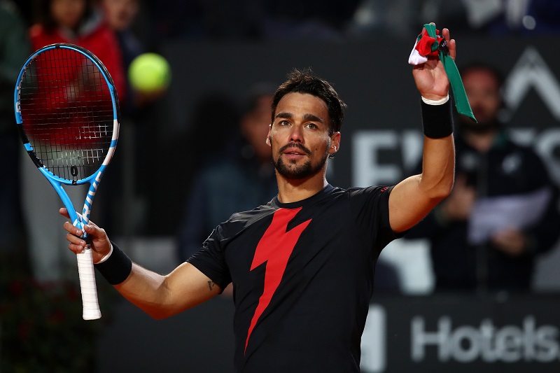 Fognini si veste da fulmine… e fa 300 vittorie nel tour