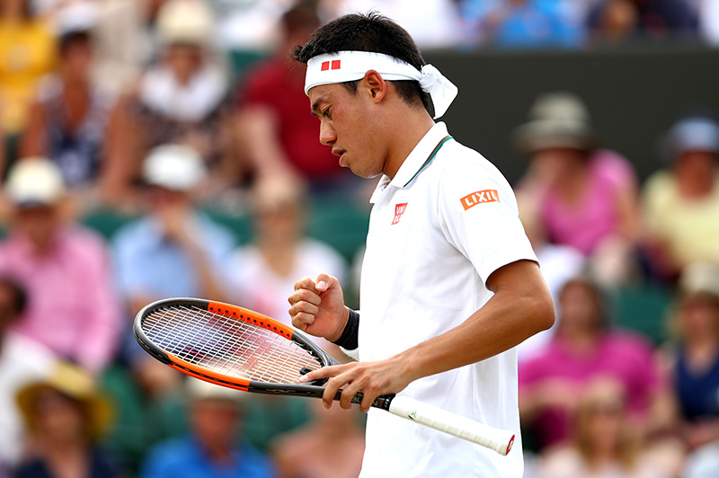 Nishikori completa il poker di quarti Slam