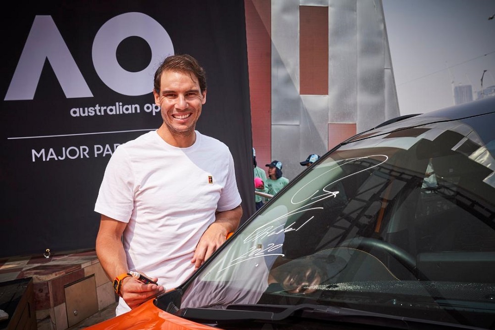 Nadal celebra con Kia i 19 anni di partnership agli Australian Open