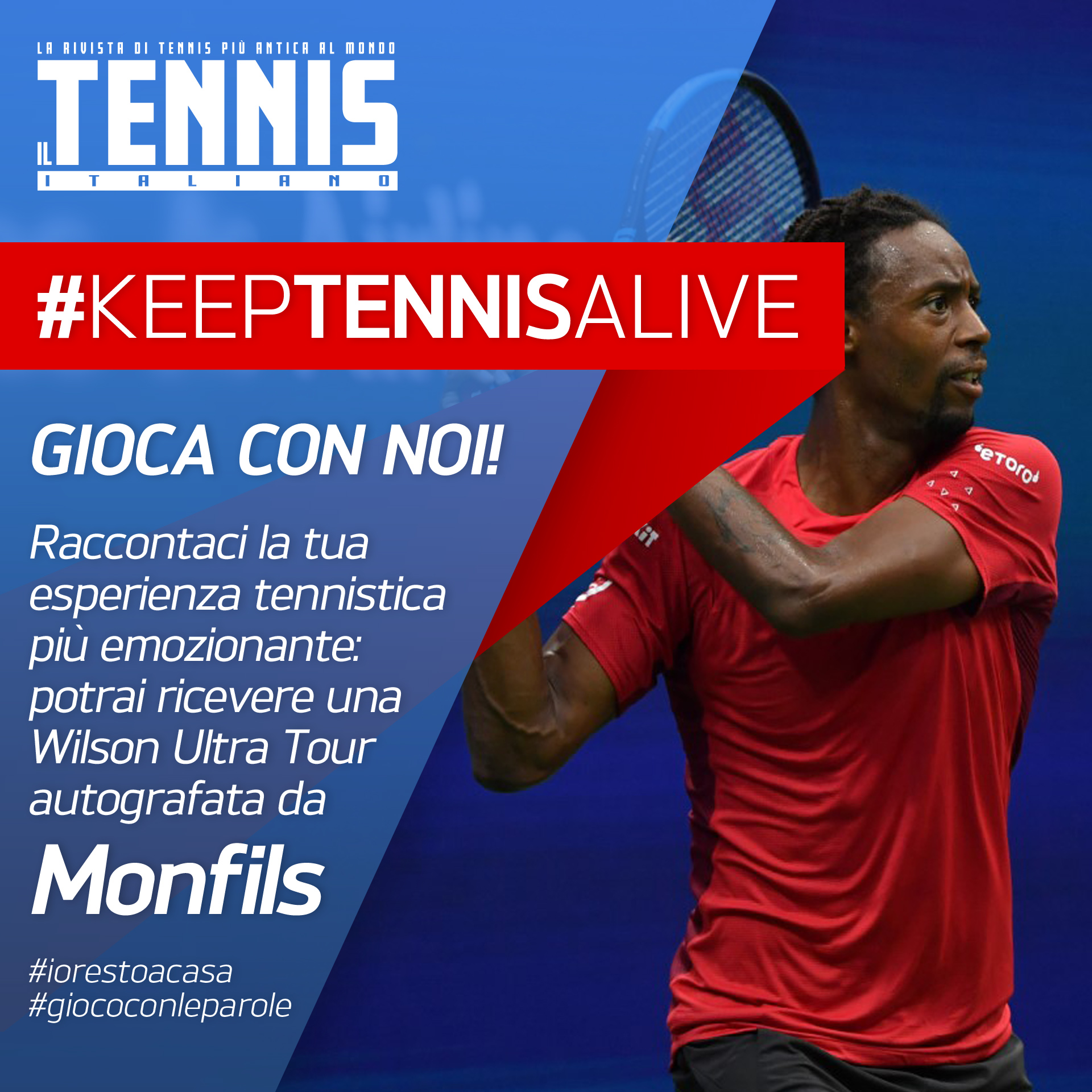 Gioca con noi e vinci una Wilson Ultra Tour autografata da Monfils